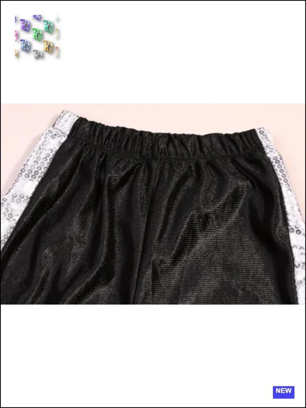 Kids 80s 90s Pop Star Costume Sequined Dance Party Outfit Halloween